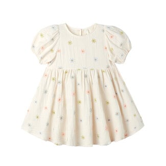 Rylee + Cru MARLEY DRESS EMBROIDERED DAISIES