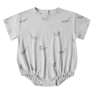 Rylee + Cru RELAXED BUBBLE ROMPER SEALS | 3-6M