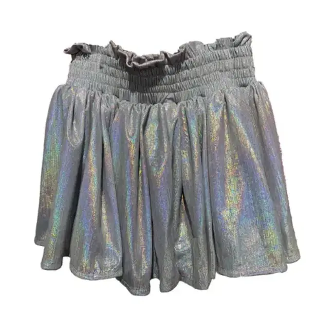 Tweenstyle by Stoopher Plisse Silver Shine Skort