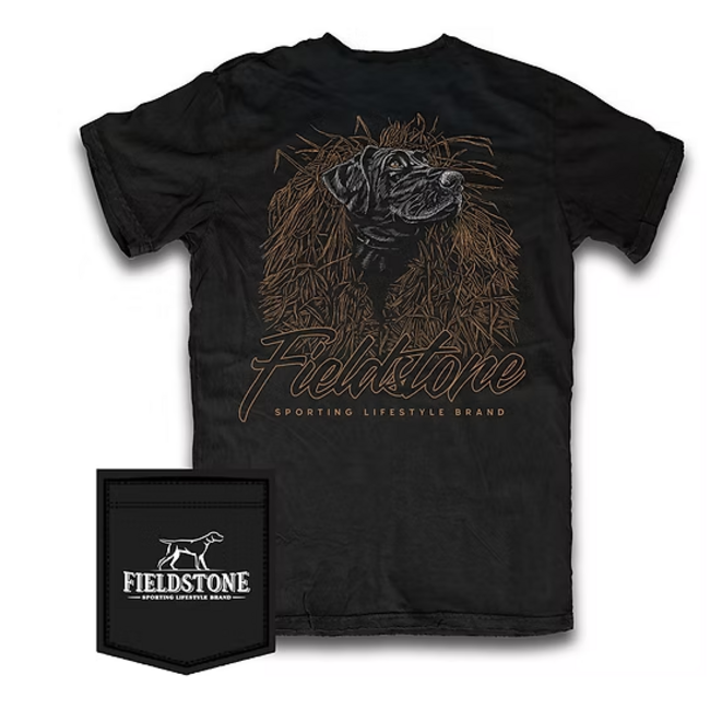 Fieldstone Black Lab Blind Tee in Black