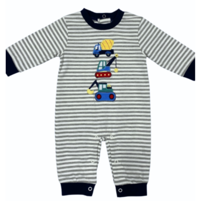 Three Sisters Construction Boys Romper