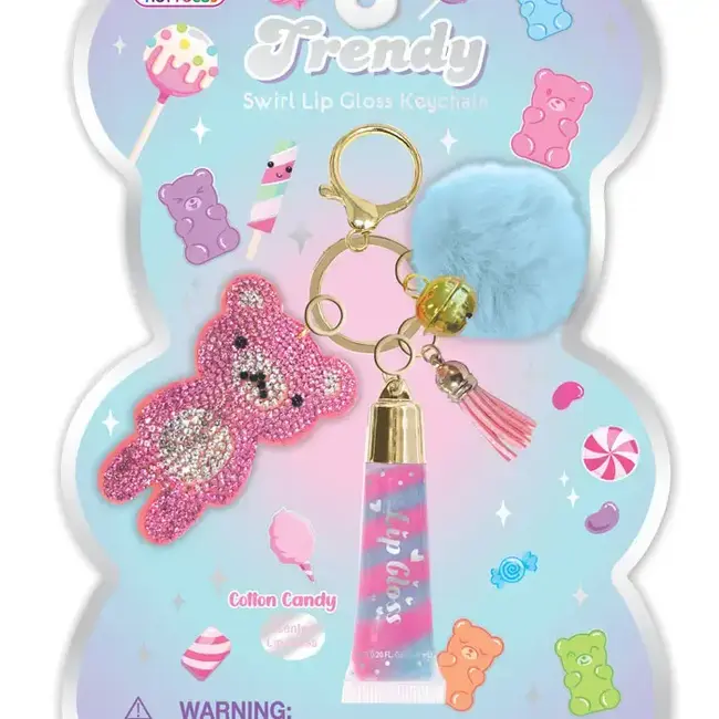 Hot Focus Trendy Lip Gloss with Keychain | Gummy Bear