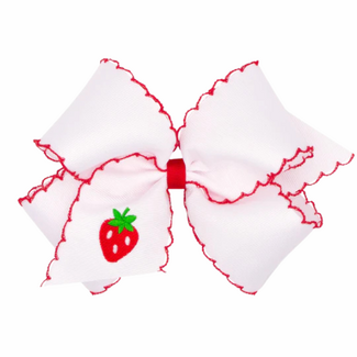Wee Ones Medium Moonstitch w/ Strawberry Embroidered Tail