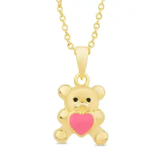 Lily Nily Teddy Bear Love Pendant Necklace