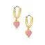 Lily Nily Heart Drop Earrings | Pink