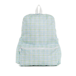 TRVL Design Backpacker | Classic Plaid Green