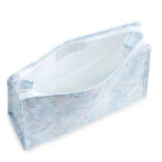 TRVL Design Roadie Large Zip Pouch | Bunny Toile Blue