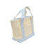 TRVL Design Mini Tote Coated Canvas | Natural with Gingham Mist Trim