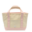 TRVL Design Mini Tote Coated Canvas | Natural with Gingham Taffy Trim