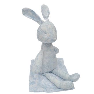 TRVL Design Bun Bun | Bunny Toile Blue