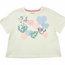 Paper Flower Hearts Appliques Top