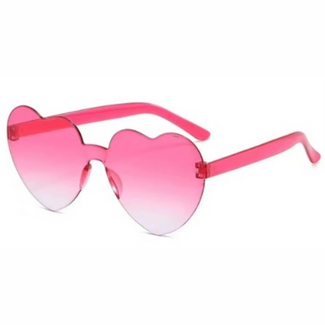 Sunshine & Glitter Pink Heart Sunglasses