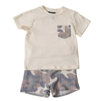 Emma Jean Camo Boys Short Set