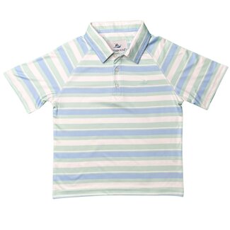 Southbound Polo | Blue Bell + Dusty Aqua