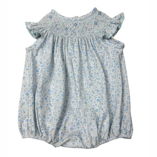 Banana Split May Flowers Smocked Geo Bubble