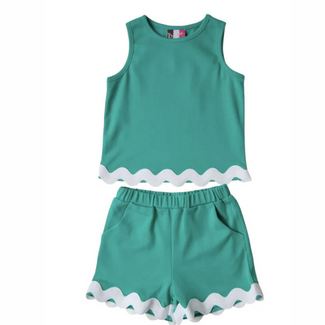 Banana Split Abigail Short Set | Green