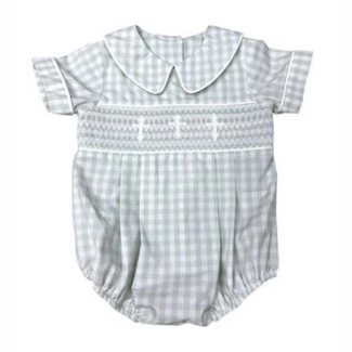 Three Sisters Faith Smocked Boys Bubble