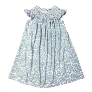 Three Sisters Lilac Floral Smocked Geo A/S Bishop