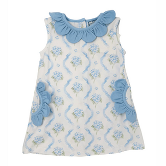 Three Sisters Blue Hydrangea Dress