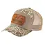 Fieldstone 7 Panel Camo Leather Fieldstone Patch Hat