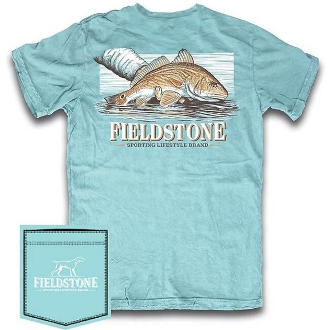 Fieldstone Red Drum Tee in Chalky Mint