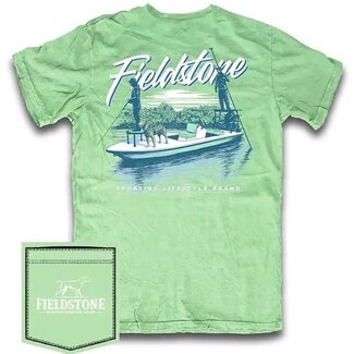 Fieldstone Poling Skiff Tee in Island Reef