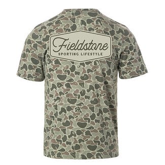 Fieldstone Marsh Camo Logo Tee