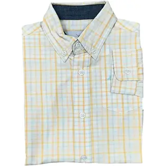 Southbound LS Dress Shirt | Blue + Yellow
