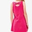 Good Girl Crossover Back Tennis Dress with Inner Romper | Hot Pink