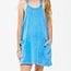 Good Girl Mineral Wash Mini Dress with Inner Romper | Denim Blue