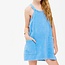 Good Girl Mineral Wash Mini Dress with Inner Romper | Denim Blue