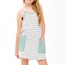 Good Girl Striped Dress with Inner Romper | Mint