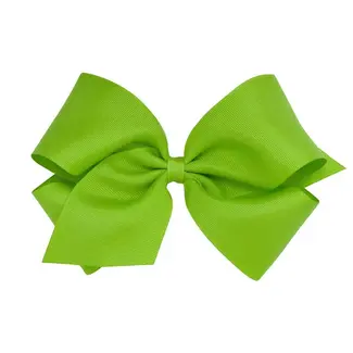Wee Ones Grosgrain Apple Green Bow