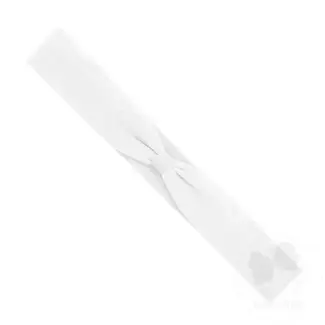 Wee Ones Add-A-Bow Cotton Jersey Hair Wrap White / Infant (6-24M)