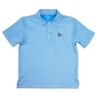 Fieldstone Flyway Polo in Pink & Blue