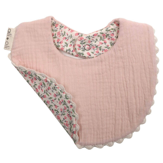 Ali + Oli Muslin Cotton Reversible Baby Bib