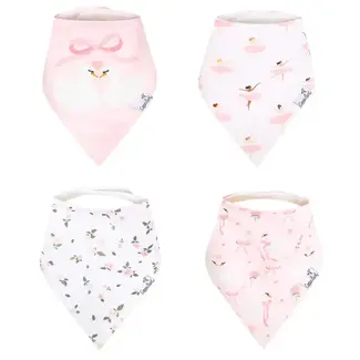 Copper Pearl Bandana Bib Set | Katerina 4-Pack