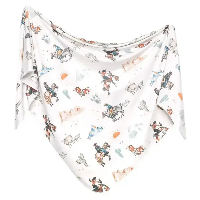 Copper Pearl Knit Swaddle Blanket | Boone