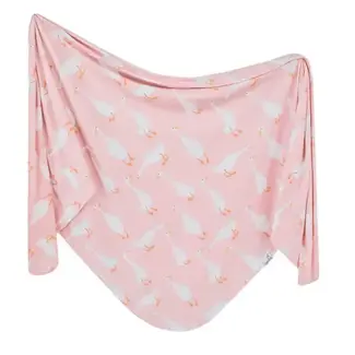 Copper Pearl Knit Swaddle Blanket | Goosie