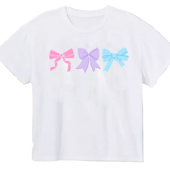 Azarhia Pastel Bows Boxy Tee