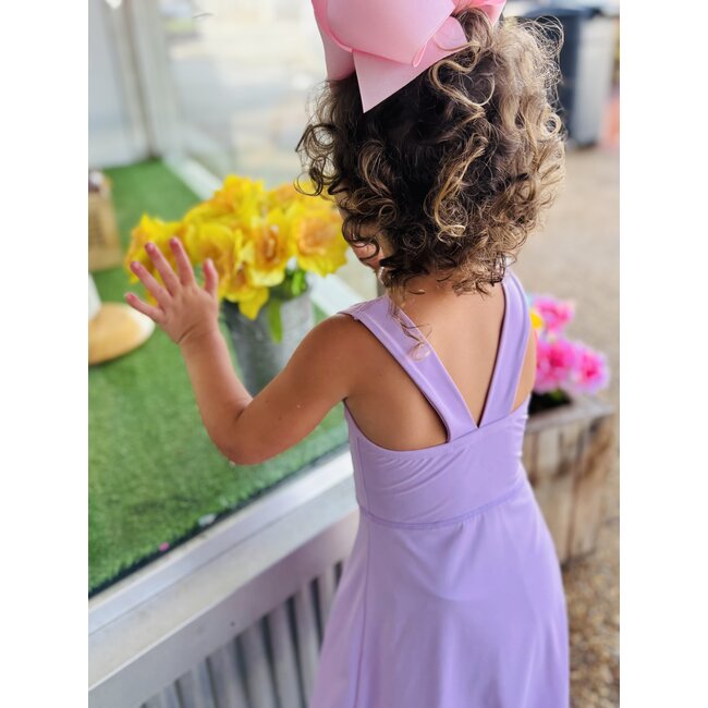 Azarhia Scallop Dress | Lavender