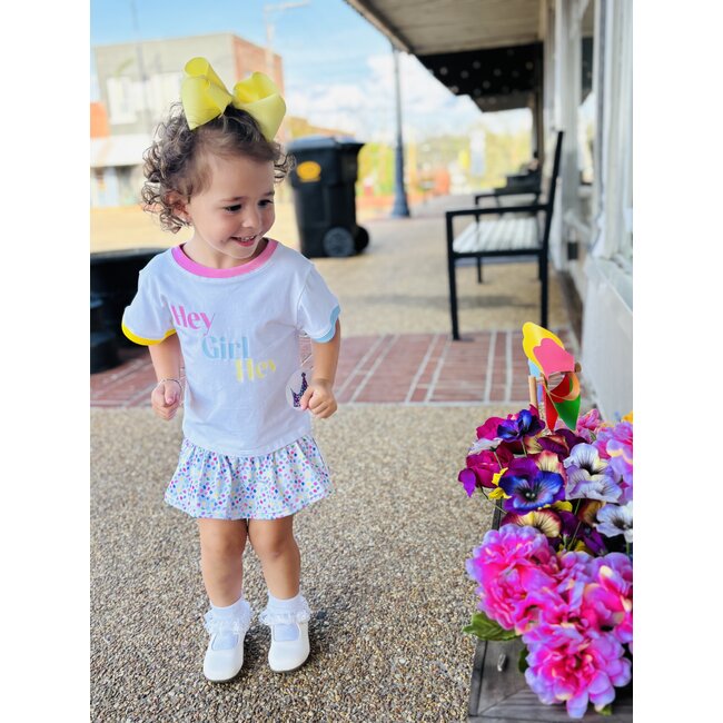 Azarhia Ditzy Dots Gathered Skort