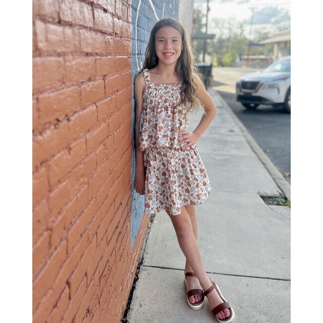 Rylee + Cru SMOCKED TANK AMERICANA FLORAL