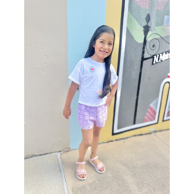 Design History Flower Crochet Top