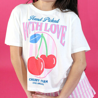 Paper Flower Cherries Graphic Tee