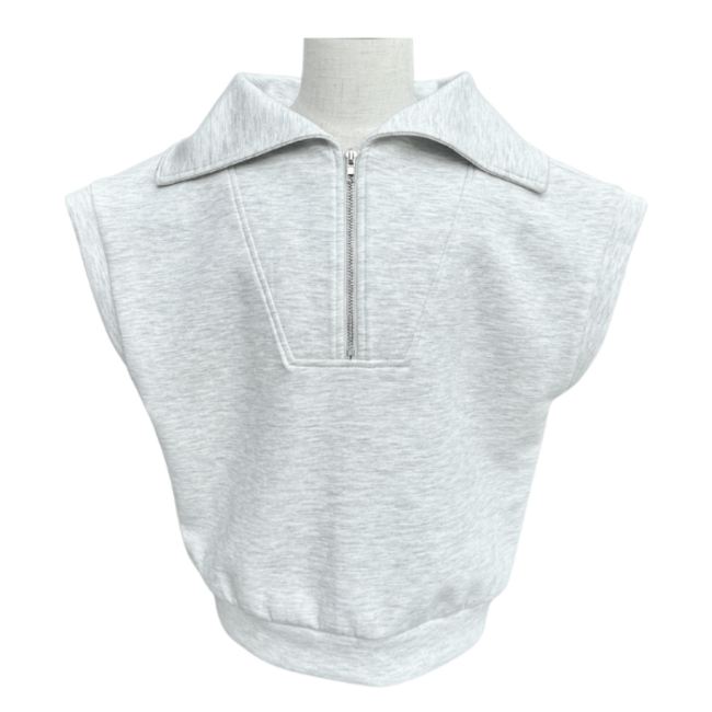 Pleat Collection Callie Top | Grey Cozy