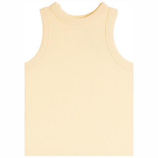 Suzette Collection High Neck Ribbed Seamless Tank | Light Yellow