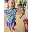 Azarhia Shimmer Lavender Gathered Skort