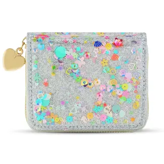 Carrying Kind Sprinkle Kindness Confetti Wallet | Silver
