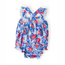 Mila & Rose Freedom Flowers Ruffle Cross Back Romper